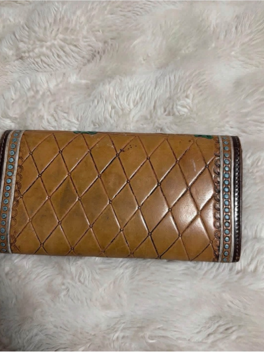 Leather western wallet